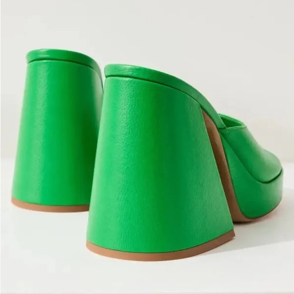 Simon Miller F229 Slice High Heel Sandals in Green, New, Size 36
